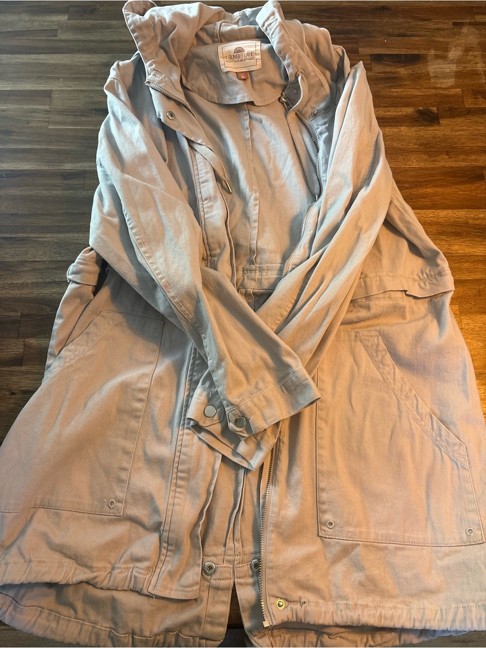 Women's Lightweight Anorak Jacket in Light Beige